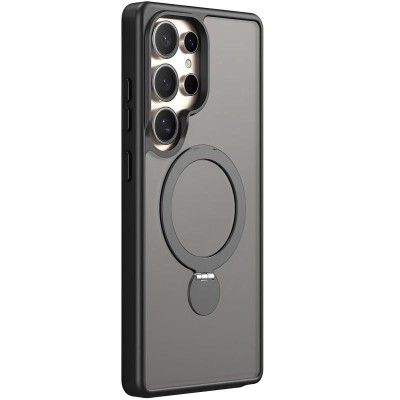 TPU+PC чохол MagSafe Colorful HQ Ring для Samsung Galaxy S24 Ultra Black