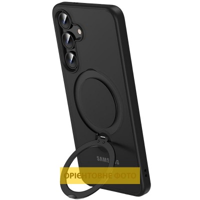 TPU+PC чохол MagSafe Colorful HQ Ring для Samsung Galaxy S25 Edge Black