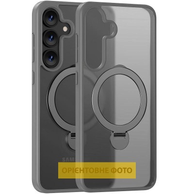 TPU+PC чохол MagSafe Colorful HQ Ring для Samsung Galaxy S25 Edge Grey