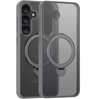 TPU+PC чохол MagSafe Colorful HQ Ring для Samsung Galaxy S25+ Grey