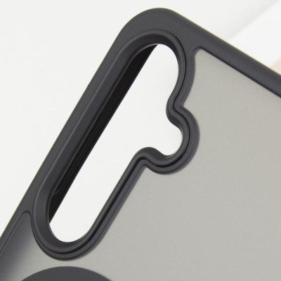 TPU+PC чохол Metal Buttons with MagSafe Colorful для Samsung Galaxy S25 Edge Чорний / Black