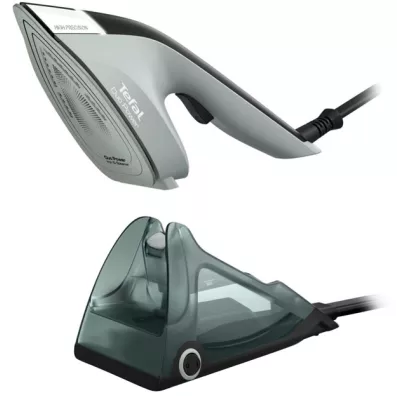 Відпарювач Tefal компактний Duo Power 2в1, 1700Вт, 400мл, паровий удар -180гр, постійна пара - 25гр, керам. підошва, світло-зеле