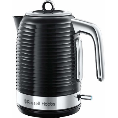 Електрочайник Russell Hobbs Inspire, 1.7л, пластик , чорно-сріблястий (24361-70)
