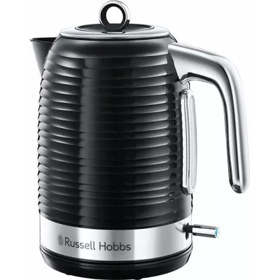 Електрочайник Russell Hobbs Inspire, 1.7л, пластик , чорно-сріблястий (24361-70)