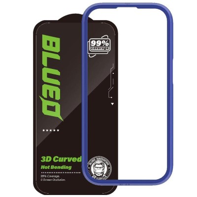 Захисне скло iPhone 16 Pro Max Blueo 3D Hot Bending New Чорний