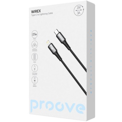 Кабель Proove WireX Type-C to Lightning 27W (1m) white (CCWX27002102)