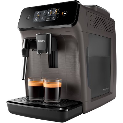 Кавомашина Philips Series 1200 1.8л, зерно, ручний капучинатор, авторецептів - 2, чорний (EP1224/00)