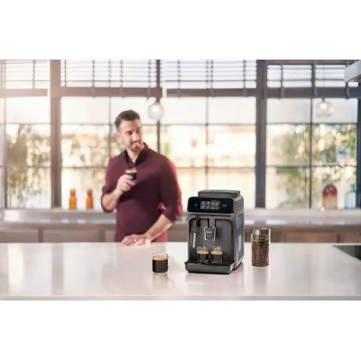 Кавомашина Philips Series 1200 1.8л, зерно, ручний капучинатор, авторецептів - 2, чорний (EP1224/00)