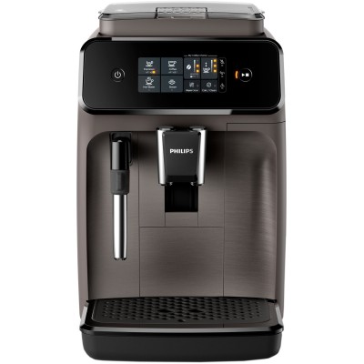 Кавомашина Philips Series 1200 1.8л, зерно, ручний капучинатор, авторецептів - 2, чорний (EP1224/00)