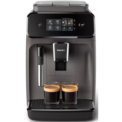 Кавомашина Philips Series 1200 1.8л, зерно, ручний капучинатор, авторецептів - 2, чорний (EP1224/00)