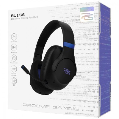 Бездротова ігрова гарнітура Proove Gaming Bliss (APP) black (GHBL00010001)