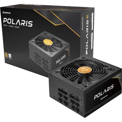 Блок живлення CHIEFTEC Polaris 3.0 (1250W), >90%, 80+ Gold, 135мм FDB, 1xMB 24pin(20+4), 2xCPU 8pin(4+4), 4xMolex, 12xSATA, 4xPC Блок живлення CHIEFTEC Polaris 3.0 (1250W), >90%, 80+ Gold, 135мм FDB, 1xMB 24pin(20+4), 2xCPU 8pin(4+4), 4xMolex, 12xSATA, 4xPC