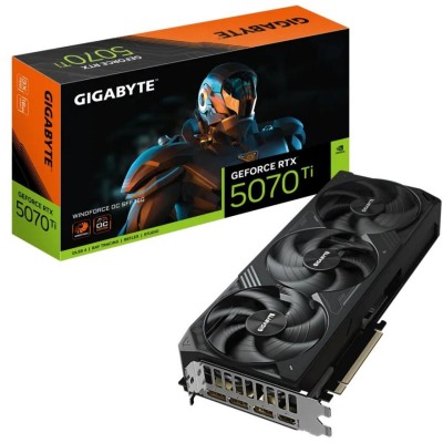 Відеокарта GIGABYTE GeForce RTX 5070 Ti 16GB GDDR7 WINDFORCE OC (GV-N507TWF3OC-16GD)