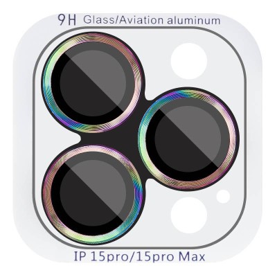 Захисне скло Metal Classic на камеру (у упак.) для Apple iPhone 17 (6.3") Бузковий / Rainbow Захисне скло Metal Classic на камеру (у упак.) для Apple iPhone 17 (6.3") Бузковий / Rainbow