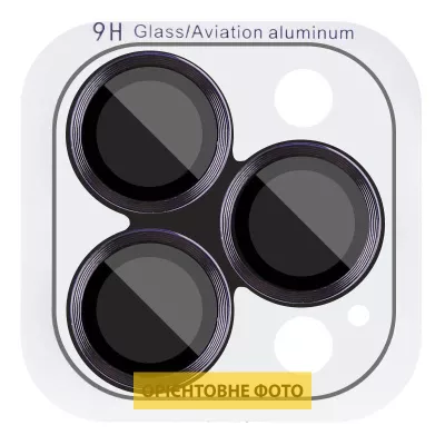 Захисне скло Metal Classic на камеру (у упак.) для Apple iPhone 17 (6.3") Чорний / Black