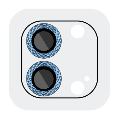 Захисне скло Metal Shine на камеру (у упак.) для Apple iPhone 12 / 12 mini / 11 Синій / Blue Захисне скло Metal Shine на камеру (у упак.) для Apple iPhone 12 / 12 mini / 11 Синій / Blue