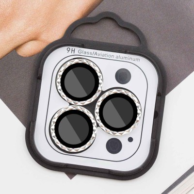 Захисне скло Metal Shine на камеру (у упак.) для Apple iPhone 13 Pro / 13 Pro Max Срібний / Silver Захисне скло Metal Shine на камеру (у упак.) для Apple iPhone 13 Pro / 13 Pro Max Срібний / Silver