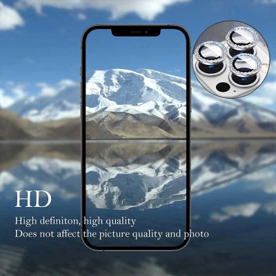 Захисне скло Metal Shine на камеру (у упак.) для Apple iPhone 13 Pro / 13 Pro Max Срібний / Silver Захисне скло Metal Shine на камеру (у упак.) для Apple iPhone 13 Pro / 13 Pro Max Срібний / Silver