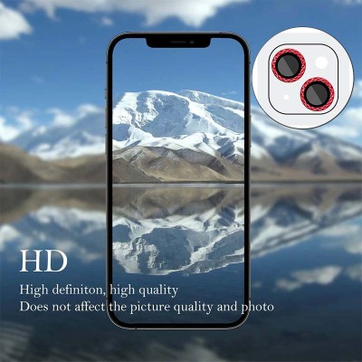Захисне скло Metal Shine на камеру (у упак.) для Apple iPhone 14 (6.1") / 14 Plus (6.7") Червоний / Red Захисне скло Metal Shine на камеру (у упак.) для Apple iPhone 14 (6.1") / 14 Plus (6.7") Червоний / Red