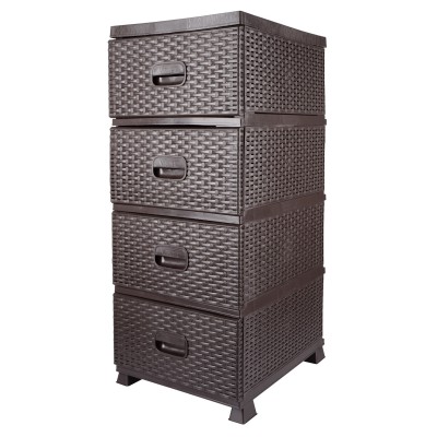 Комод VIOLET HOUSE 0357 Роттанг Brown 38*45*90 см (0357 Роттанг Brown 38*45*90 см)