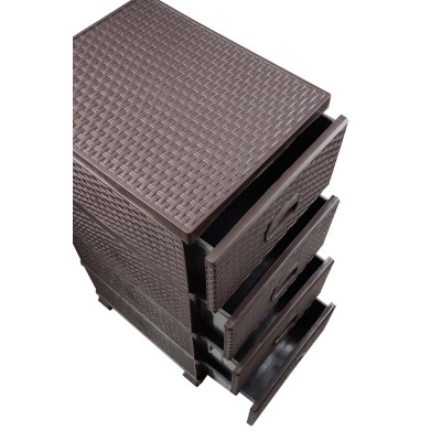 Комод VIOLET HOUSE 0357 Роттанг Brown 38*45*90 см (0357 Роттанг Brown 38*45*90 см)