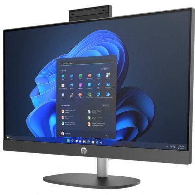 Комп'ютер персональний моноблок HP 245-G10 23.8" FHD IPS AG, AMD R7-7730U, 16GB, F512GB, UMA, WiFi, кл+м, DOS, чорний (8T3N2ES)