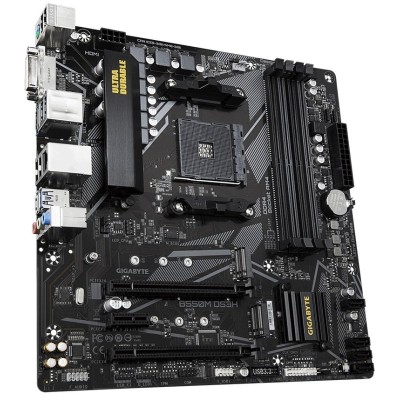 Материнська плата GIGABYTE B550M DS3H sAM4 B550 4xDDR4 M.2 HDMI DVI mATX (B550M_DS3H) Материнська плата GIGABYTE B550M DS3H sAM4 B550 4xDDR4 M.2 HDMI DVI mATX (B550M_DS3H)