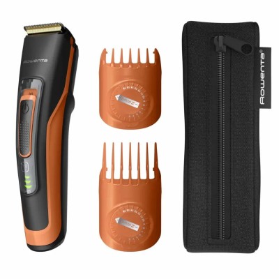 Машинка для стрижки Rowenta Sport Collection, акум., роторний мотор, насадок-2, кейс, сталь, чорно-помаранчевий (TN5202F0) Машинка для стрижки Rowenta Sport Collection, акум., роторний мотор, насадок-2, кейс, сталь, чорно-помаранчевий (TN5202F0)