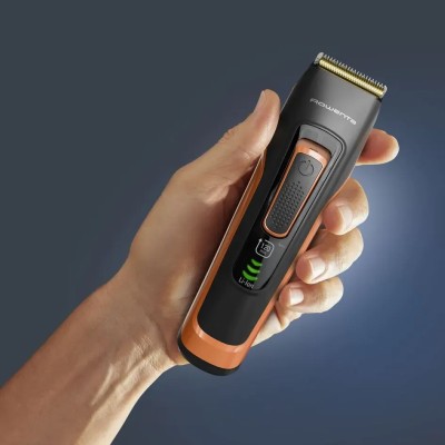 Машинка для стрижки Rowenta Sport Collection, акум., роторний мотор, насадок-2, кейс, сталь, чорно-помаранчевий (TN5202F0) Машинка для стрижки Rowenta Sport Collection, акум., роторний мотор, насадок-2, кейс, сталь, чорно-помаранчевий (TN5202F0)
