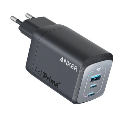 мережева зарядка ANKER GaNPrime Charger - 67W, 2xUSB-C PD & 1xUSB-A (Чорний)