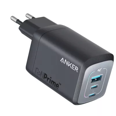 мережева зарядка ANKER GaNPrime Charger - 67W, 2xUSB-C PD & 1xUSB-A (Чорний)