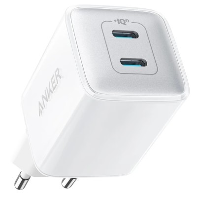 мережева зарядка ANKER PowerPort 521 Nano Pro - 40W 2xUSB-C PIQ3.0 (Білий) мережева зарядка ANKER PowerPort 521 Nano Pro - 40W 2xUSB-C PIQ3.0 (Білий)