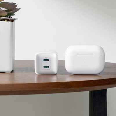мережева зарядка ANKER PowerPort 521 Nano Pro - 40W 2xUSB-C PIQ3.0 (Білий) мережева зарядка ANKER PowerPort 521 Nano Pro - 40W 2xUSB-C PIQ3.0 (Білий)