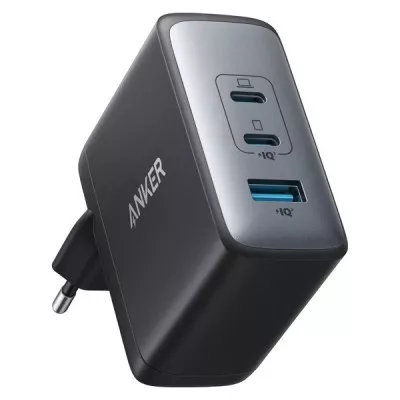 мережева зарядка ANKER PowerPort 736 Nano II - 100W 2xUSB-C PD & 1xPIQ GaN (Чорний)