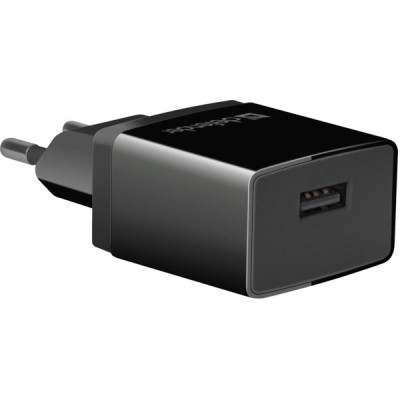 мережева зарядка DEFENDER (83572)EPA-10 чорна, 1xUSB, 5V / 2.1А, пакет мережева зарядка DEFENDER (83572)EPA-10 чорна, 1xUSB, 5V / 2.1А, пакет