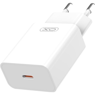мережева зарядка XO L126 - 20W PD Single port USB-C (Білий)