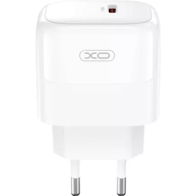 мережева зарядка XO L136 - 20W PD Single port USB-C (Білий)