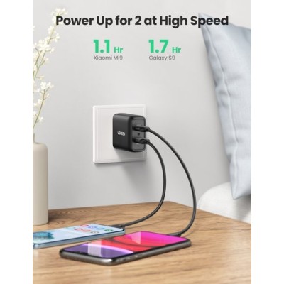 Мережевий Зарядний пристрій UGREEN CD161 36W QC3.0 USB Fast Charger 3A (10216) Black