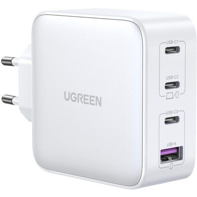 Мережевий Зарядний пристрій UGREEN CD226 USB-A+3xUSB-C 100W GaN Tech Fast Charger (15337) White