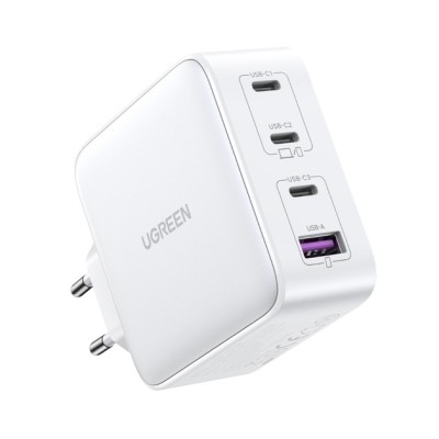 Мережевий Зарядний пристрій UGREEN CD226 USB-A+3xUSB-C 100W GaN Tech Fast Charger (15337) White