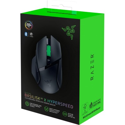 Миша Razer Basilisk V3 X HyperSpeed, RGB, WL/BT, чорний (RZ01-04870100-R3G1) Миша Razer Basilisk V3 X HyperSpeed, RGB, WL/BT, чорний (RZ01-04870100-R3G1)