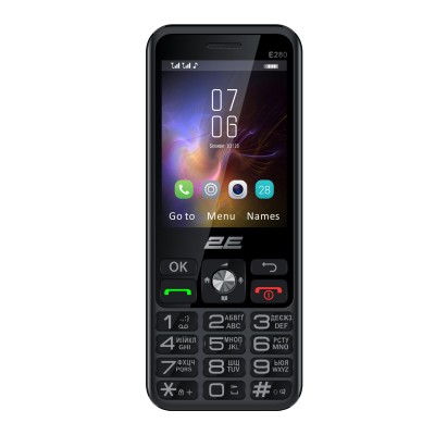 Мобільний телефон 2E E280 2025 2.8" 2SIM, 1500мА•год, Black Мобільний телефон 2E E280 2025 2.8" 2SIM, 1500мА•год, Black