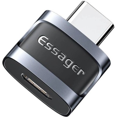 Адаптер ESSAGER Xuankong OTG (Micro Female to Type-C male) USB 3.0 Adaptor (EZJMC-XL01) Grey