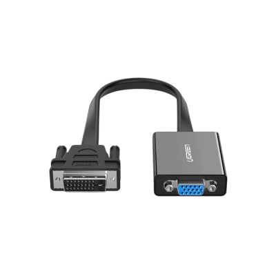 Адаптер UGREEN MM108 DVI(24+1) Male To VGA Female Active Converter Black (40259)