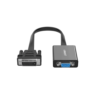 Адаптер UGREEN MM108 DVI(24+1) Male To VGA Female Active Converter Black (40259)