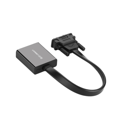 Адаптер UGREEN MM108 DVI(24+1) Male To VGA Female Active Converter Black (40259)