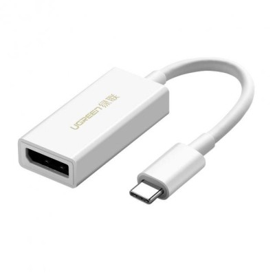 Адаптер UGREEN MM130 USB-C to DisplayPort Female Adapter (40372) White