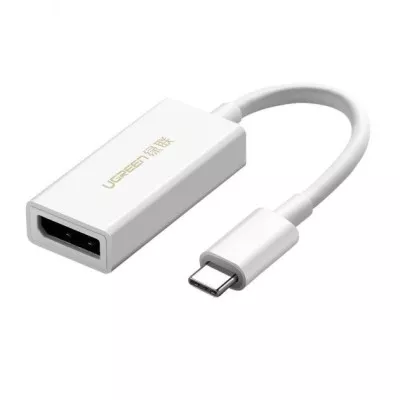 Адаптер UGREEN MM130 USB-C to DisplayPort Female Adapter (40372) White