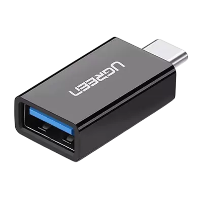 Адаптер UGREEN US173 USB Type-C To USB 3.0 Female OTG Adapter Black (20808)