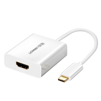 Адаптер UGREEN USB-C To HDMI Adapter White (40273) Адаптер UGREEN USB-C To HDMI Adapter White (40273)